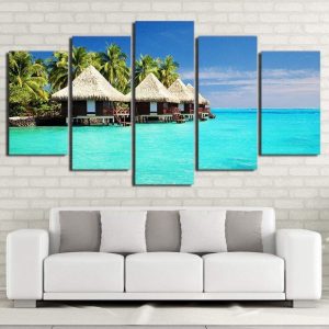 MALDIVES - Tableau mural sur toile imprimée - Art-Cadre.fr